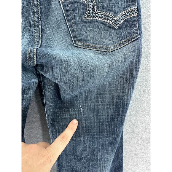 Big Star Alex Women's sz 29 Mid Rise Stretchy Embroidered Pocket  Skinny Jeans - Picture 6 of 8